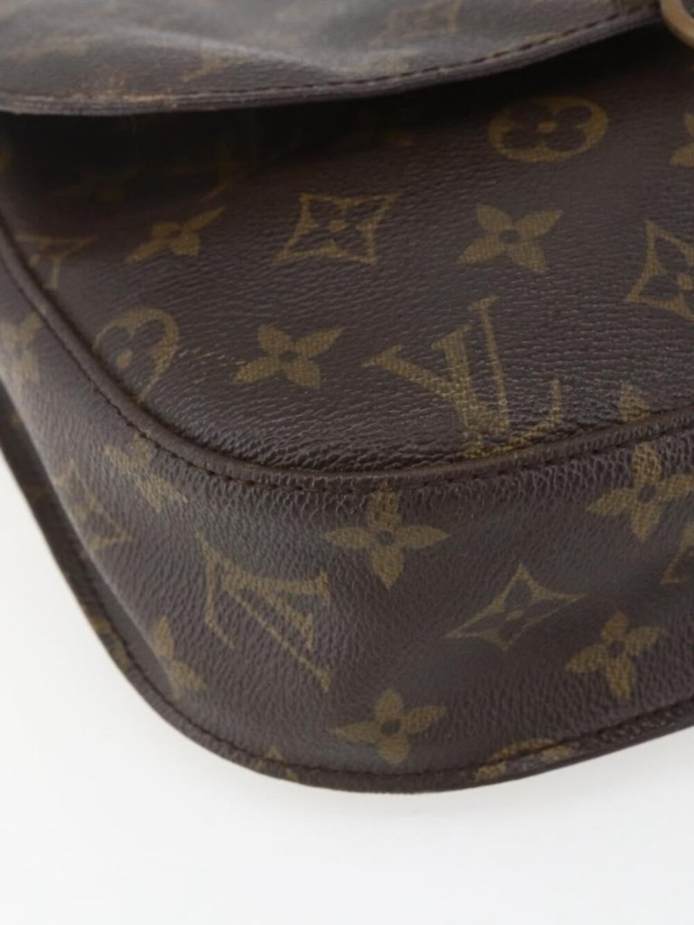 Authentic LOUIS VUITTON Monogram Saint Cloud GM Shoulder Bag M51242 LV - Picture 8 of 16